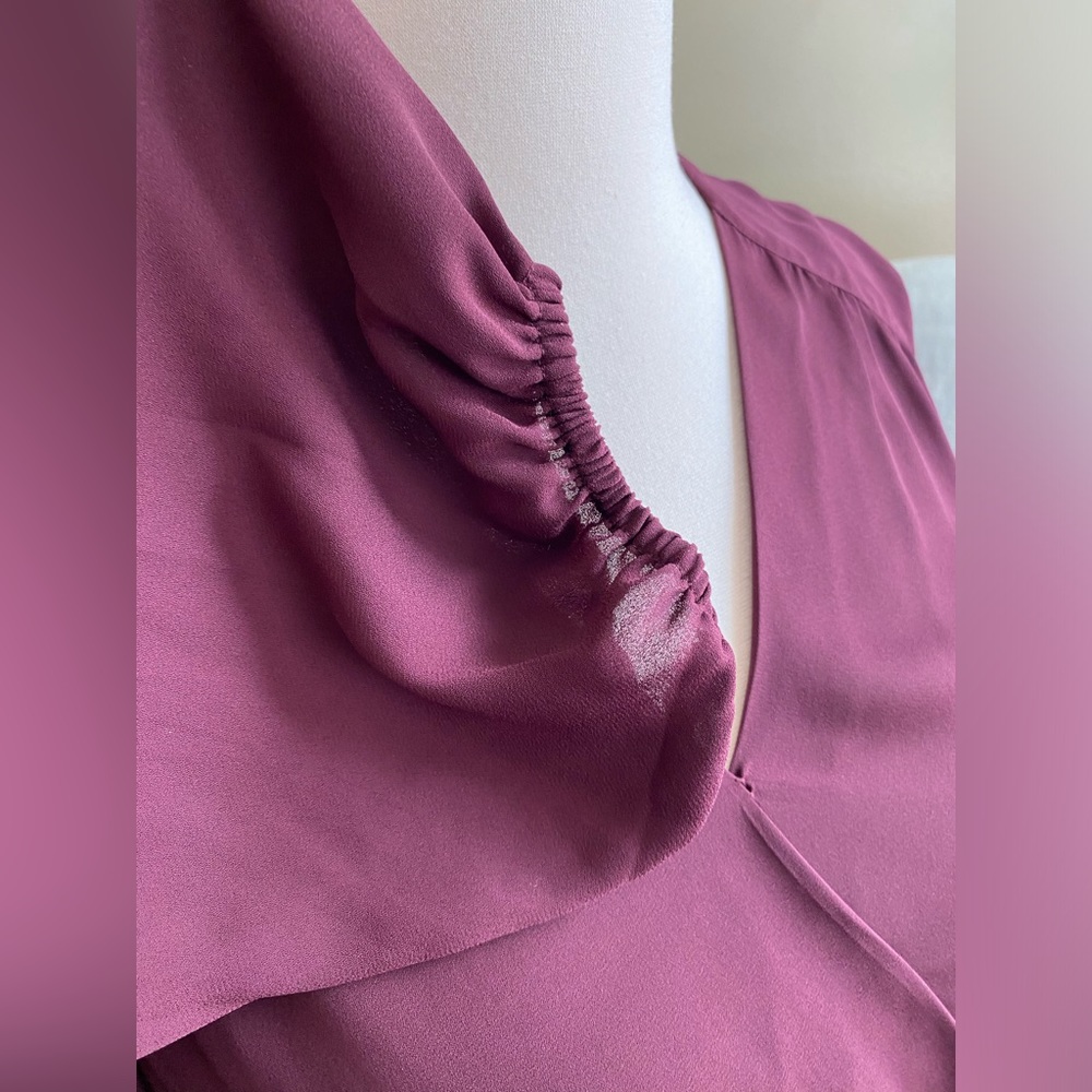 INC International “Surplice Blouse” with Faux Wrap front, (NWT) - Picture 4 of 5